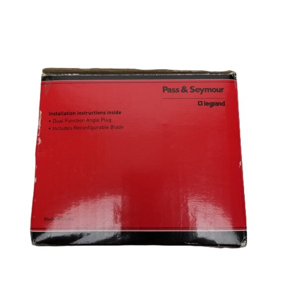 Pass & Seymour Legrand 30/50 Amp Angle Plug 304B Black Dryer Range Dual Function - Picture 10 of 12